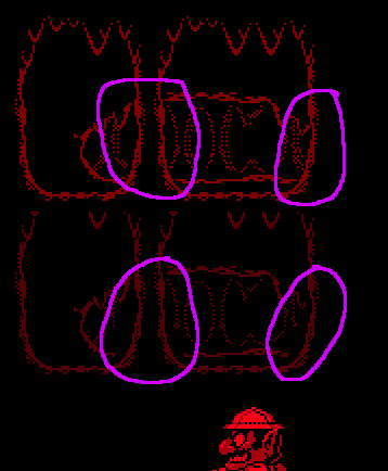 Artifacting from combining 2 background maps