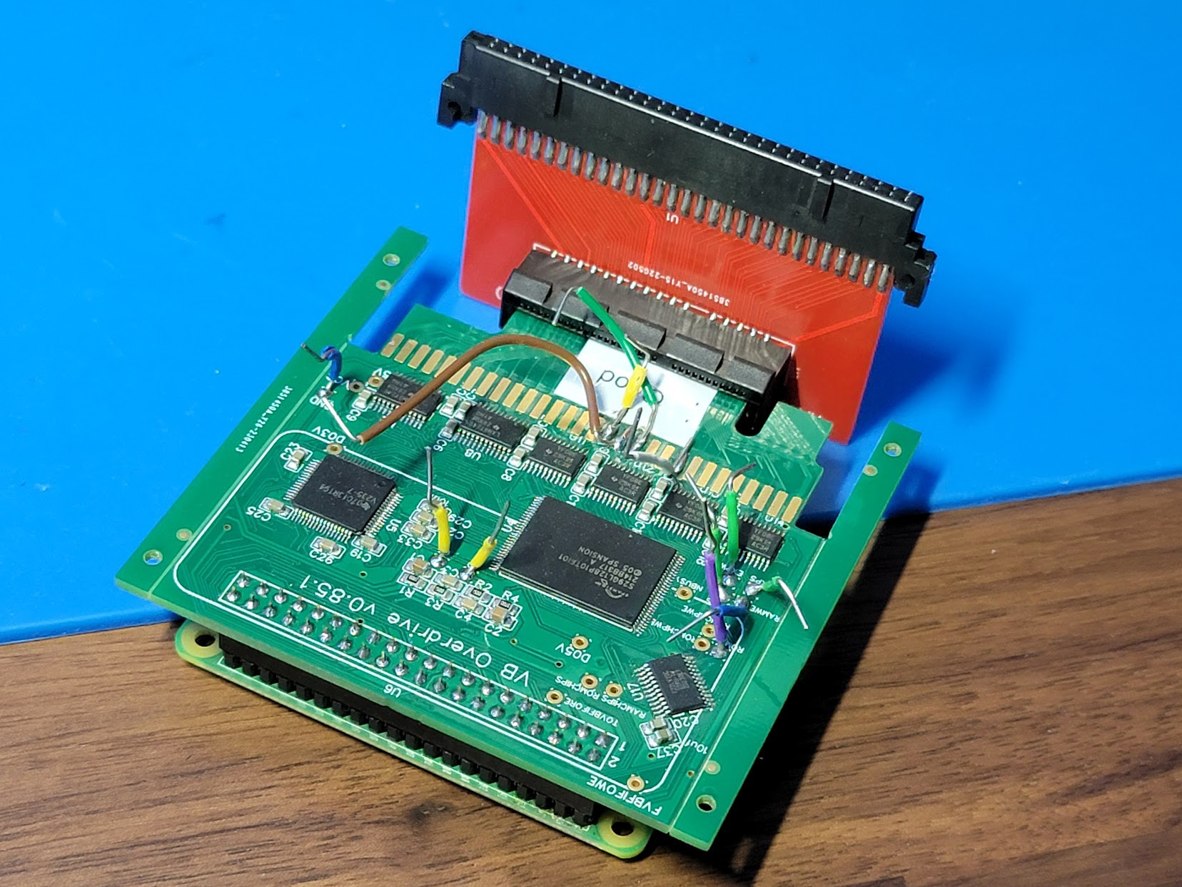 PCIE to VB Adapter. Prevents having to use a donor cart for every revision.